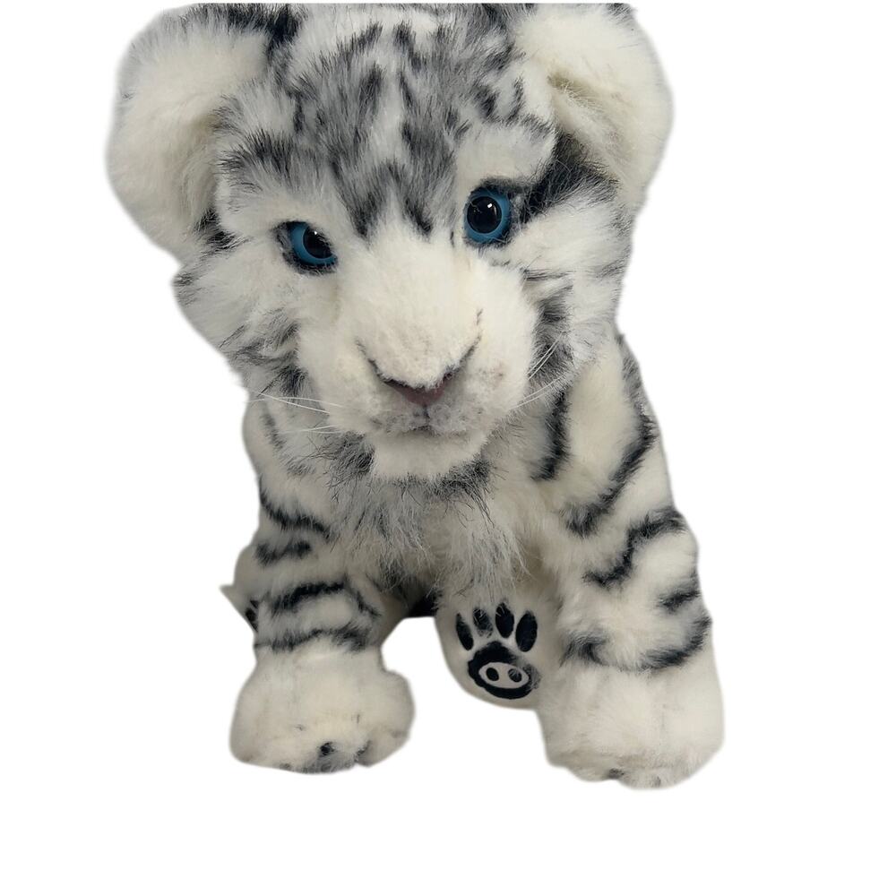 WowWee Alive Interactive White Tiger Cub Plush Toy 2007 Realistic Makes Sounds